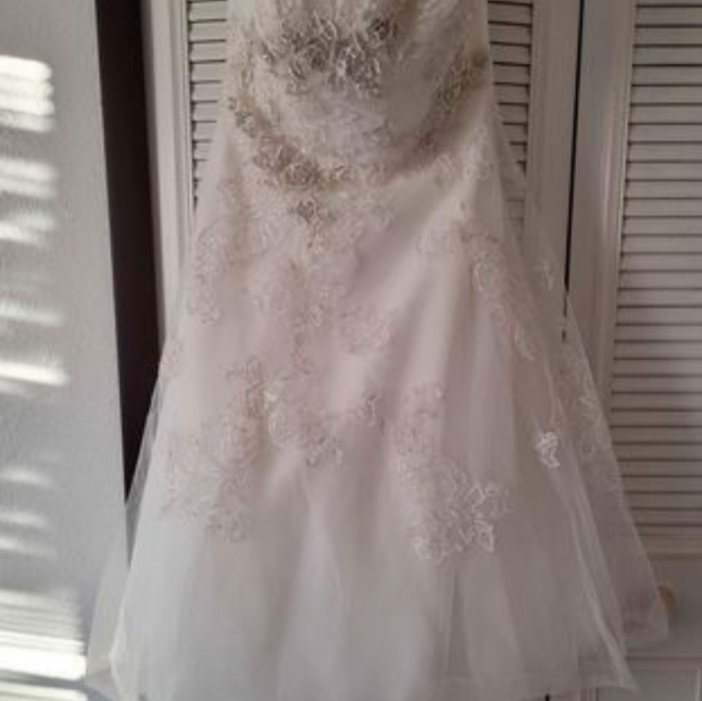Oleg Cassini Tea Length Wedding Gown